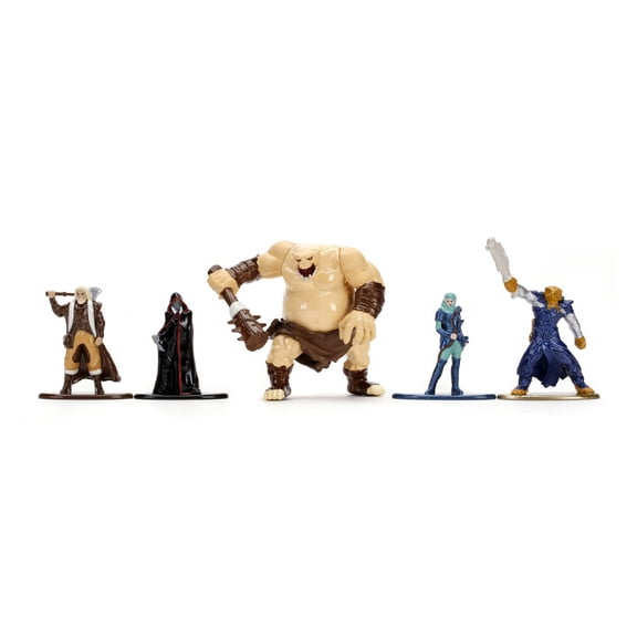Dungeons & Dragons 1.65" Die-Cast Collectible Figures 5-Pack Wave 2, Multi-Color