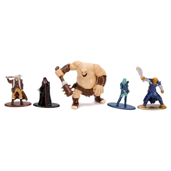 Dungeons & Dragons 1.65" Die-Cast Collectible Figures 5-Pack Wave 2, Multi-Color