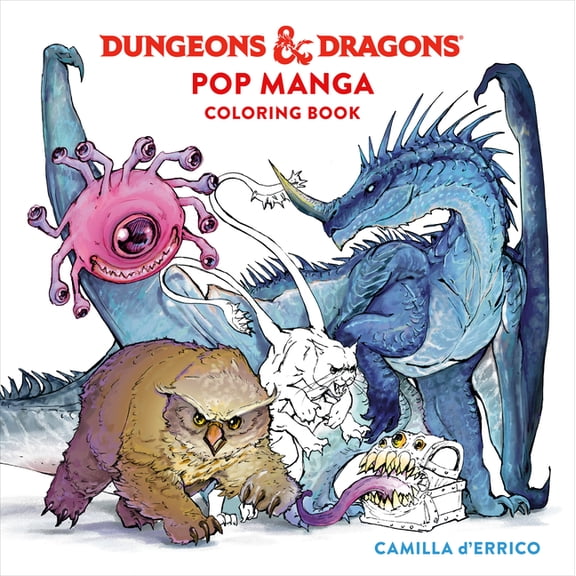 Dungeons & Dragons Dungeons & Dragons Pop Manga Coloring Book, (Paperback)