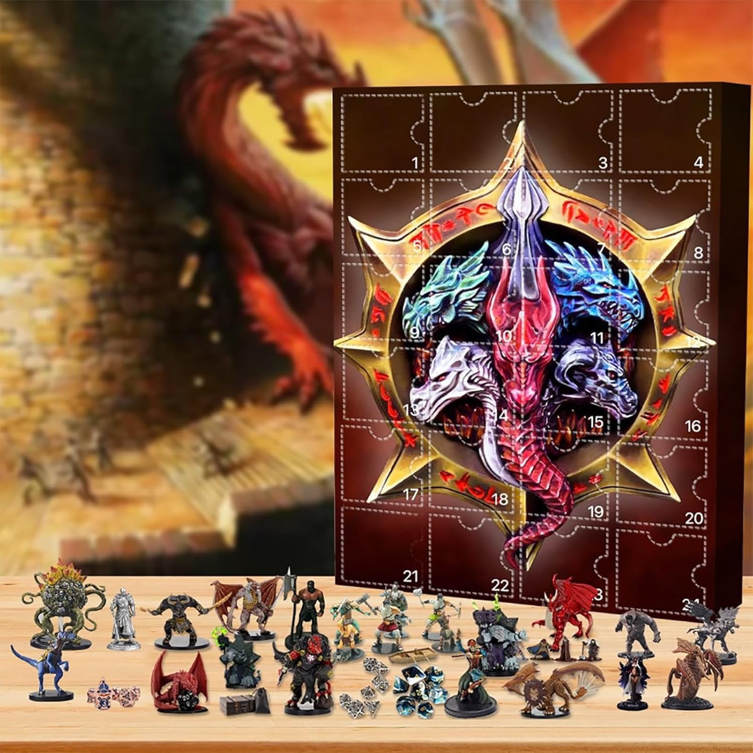 Dungeons and Dragons Advent Calendar 2024, DND Advent Calendar 2024, 24 Dungeons Sculpture