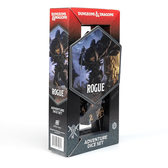 Dungeons & Dragons Adventure Dice Set: Rogue Black Refresh