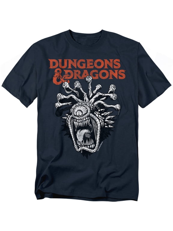 Dungeons & Dragons Beholder Unisex Adult T Shirt (3X-Large) Navy
