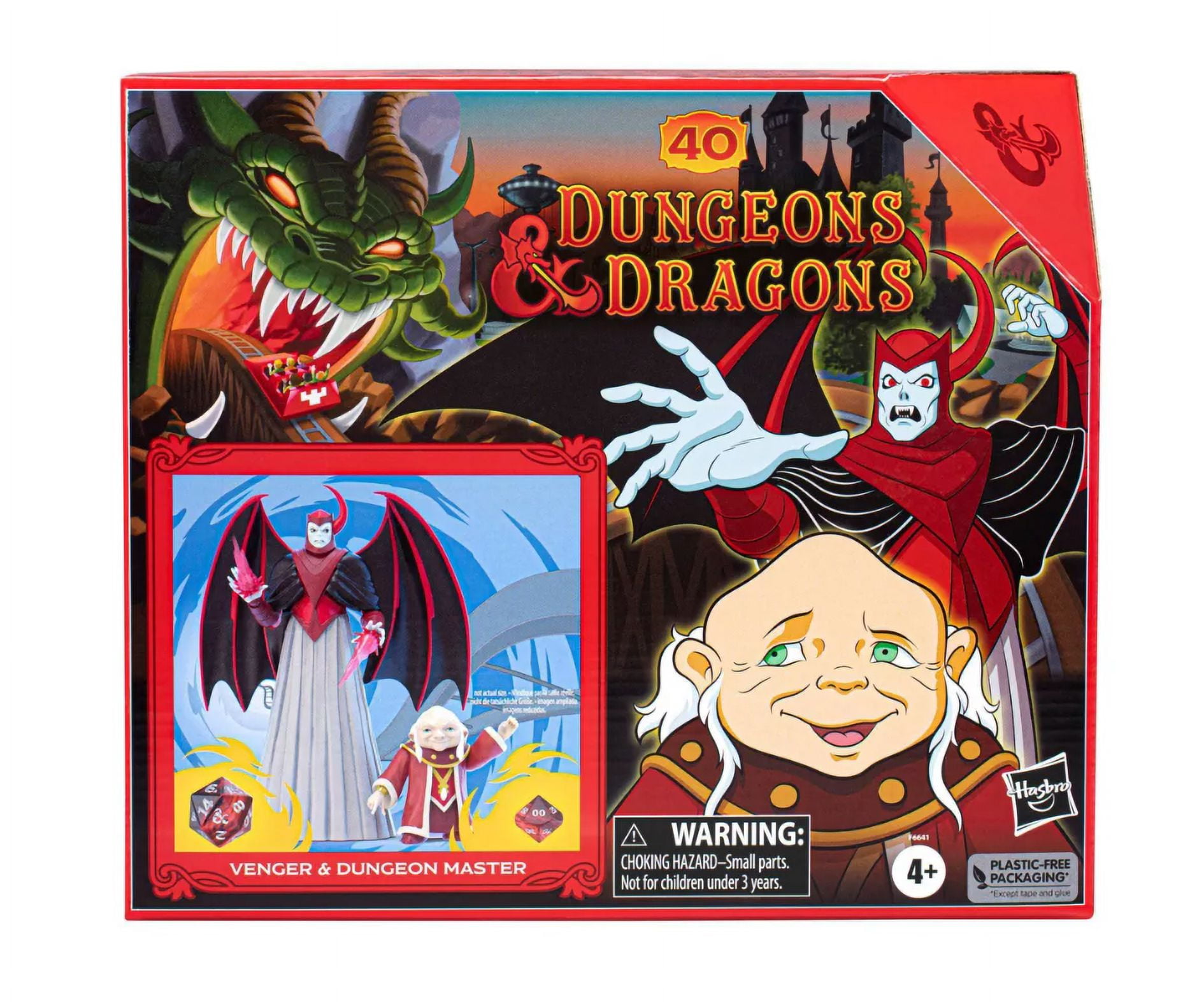 Dungeons & Dragons Cartoon Classics Scale Dungeon Master & Venger Action  Figures 2pk