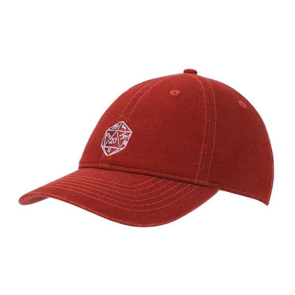 Dungeons & Dragons D20 Adult Red Unstructured Baseball Cap