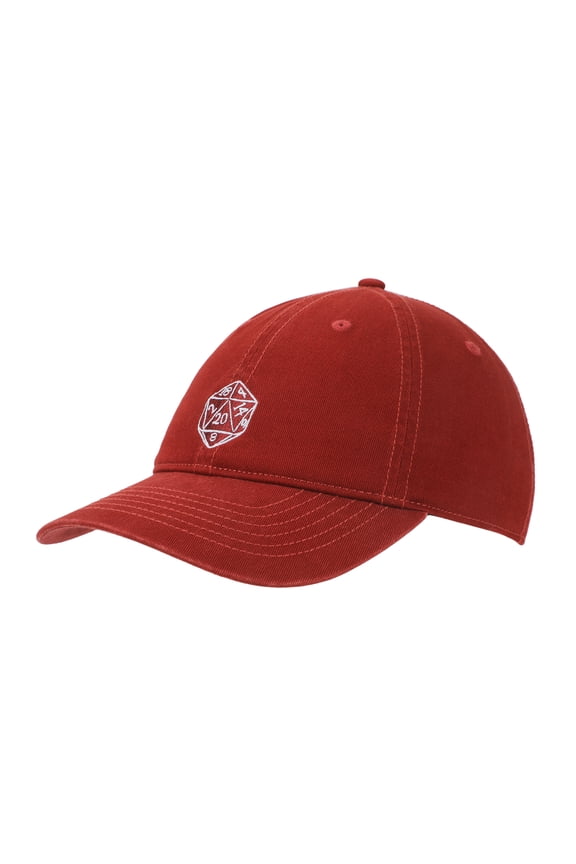 Dungeons & Dragons D20 Adult Red Unstructured Baseball Cap