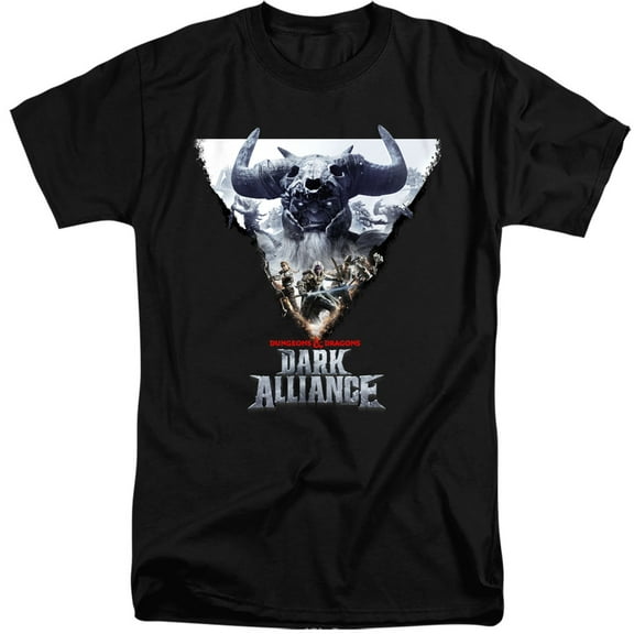 Dungeons & Dragons Dark Alliance Key Art Unisex Adult Tall T Shirt, Key Art, X-Large