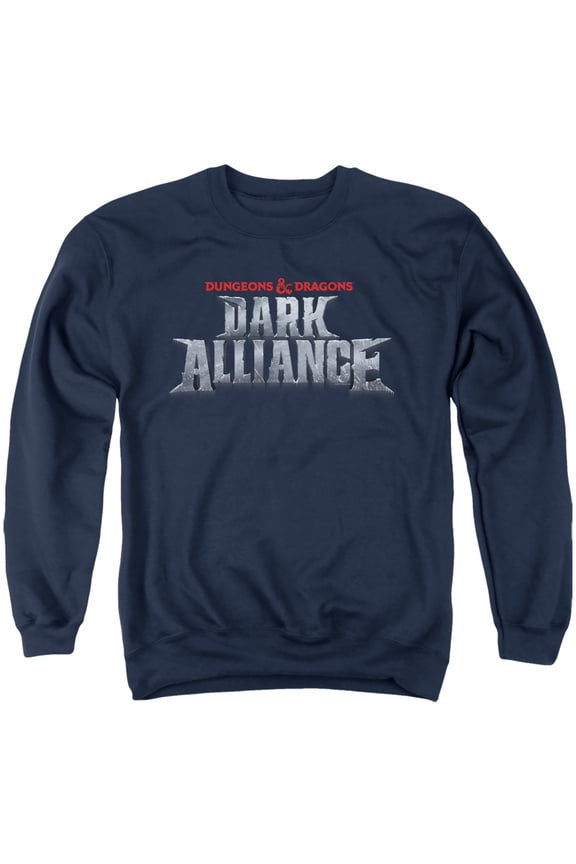 Dungeons & Dragons Dark Alliance Logo Unisex Adult Crewneck Sweatshirt, Logo, Small