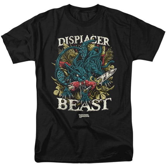 Dungeons & Dragons Displacer Beast Unisex Adult T Shirt (Medium) Black