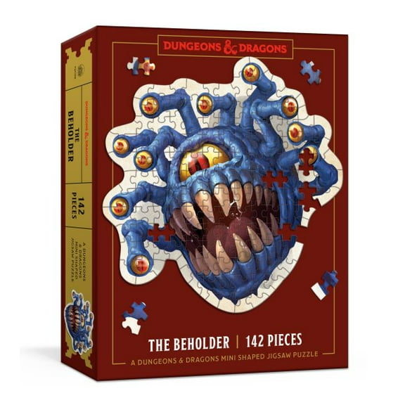 Pre-Owned Dungeons & Dragons: Dungeons & Dragons Mini Shaped Jigsaw Puzzle: The Beholder Edition: 142-Piece Collectible Puzzle for All Ages (Other)