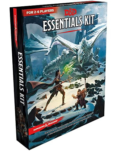Dungeons & Dragons Essentials Kit Board Games with Adventure Book, Multicolor