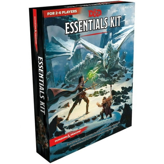 Dungeons & Dragons Essentials Kit Boxed Set  Intro Adventure Bundle for 1-6 Players, Ages 12+