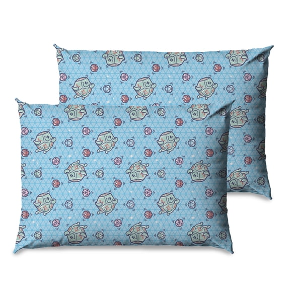 Dungeons & Dragons Funny D20 2 Pack Pillowcase Set 20x30 inches