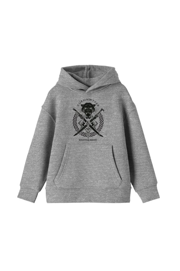 Dungeons & Dragons Guenhwyvar Creature Boy's Athletic Heather Sweatshirt-Small