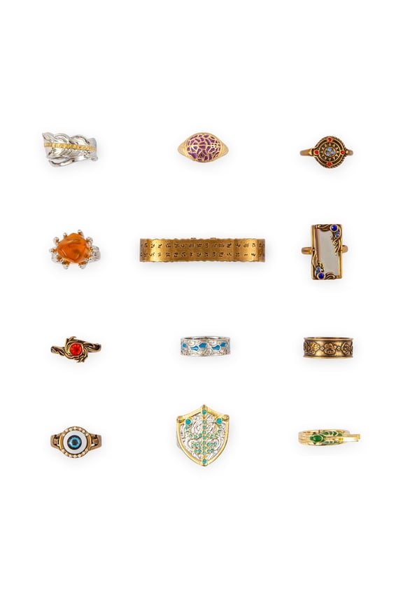 Dungeons & Dragons: Honor Among Thieves 12-Piece Brass Ring Set Replica