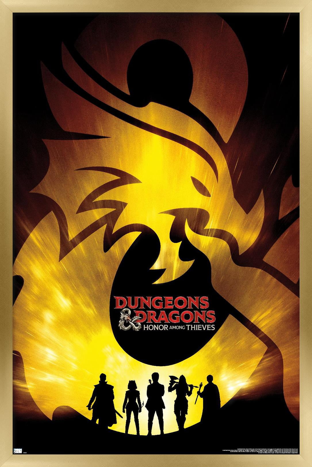 Dungeons & Dragons: Honor Among Thieves - Teaser One Sheet Wall Poster, 22.375" x 34" Framed