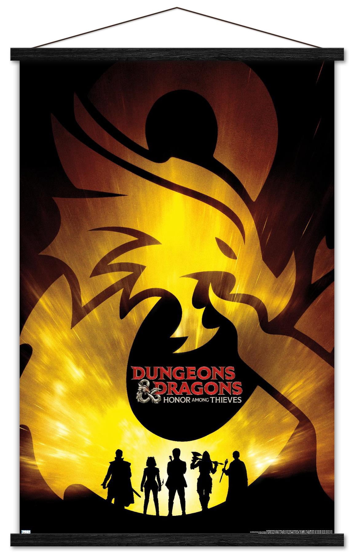Dungeons & Dragons: Honor Among Thieves - Teaser One Sheet Wall Poster with Magnetic Frame, 22.375" x 34"