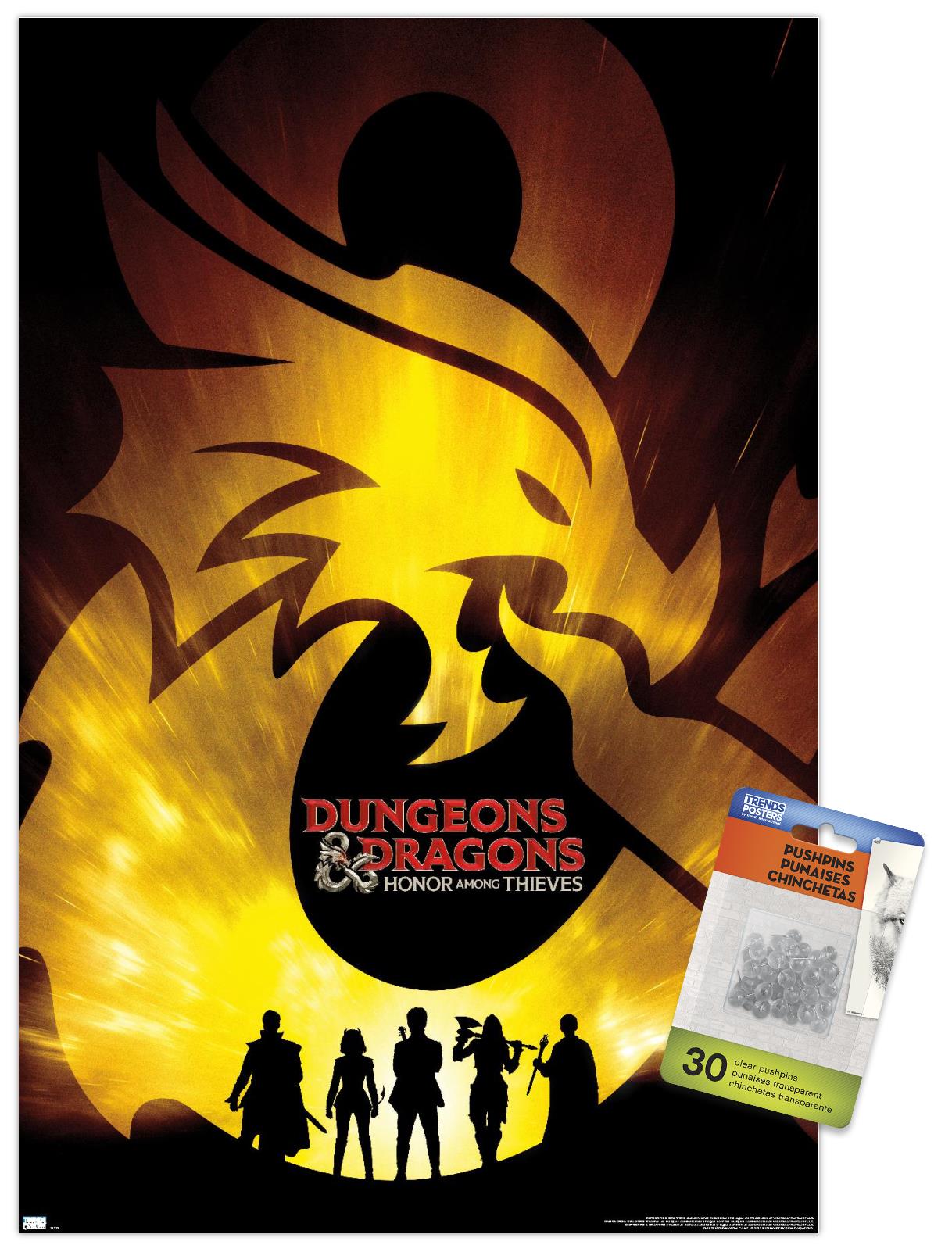 Dungeons & Dragons: Honor Among Thieves - Teaser One Sheet Wall Poster with Push Pins, 14.725" x 22.375"