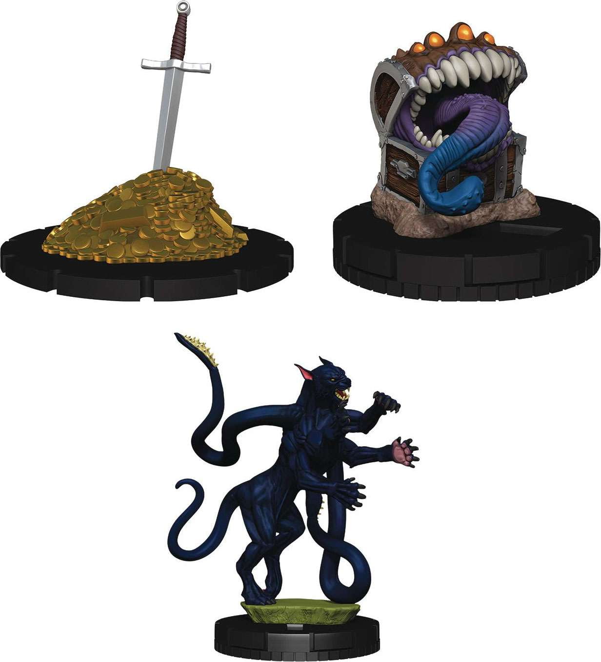 Dungeons & Dragons Iconix Den of the Displacer Beast Miniature Set ...