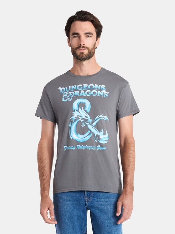 Dungeons and Dragons Men's and Big Men's Ampersand Graphic Tee, Sizes S-3XL