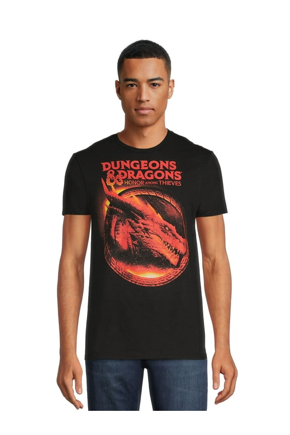 Men’s Graphic Tee with Short Sleeves, Size S-3XL