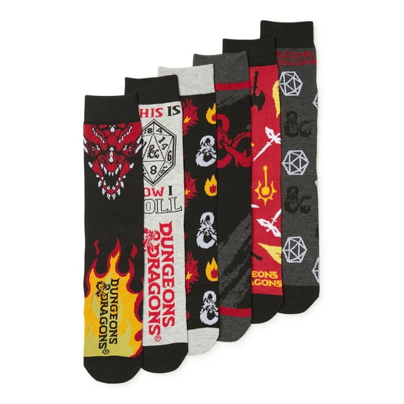 Dungeons & Dragons Mens Crew Socks