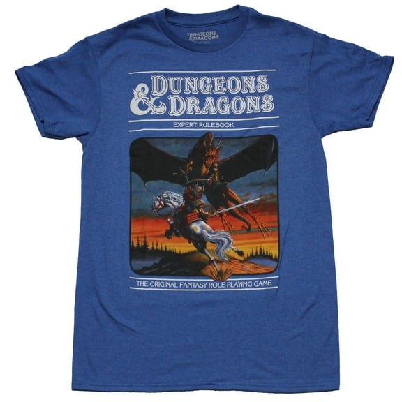 Dungeons & Dragons Mens T-shirt -Expert Rule Book Cover Art (3X-Large)