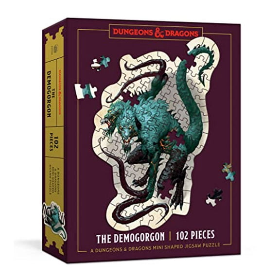 Pre-Owned Dungeons & Dragons Mini Shaped Jigsaw Puzzle: The Demogorgon Edition: 102-Piece Collectible Puzzle for All Ages Paperback