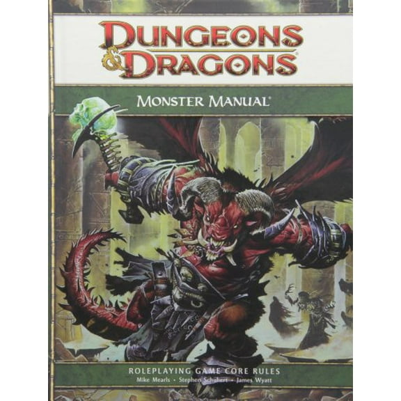 Pre-Owned Dungeons &amp; Dragons Monster Manual: Roleplaying Game Core Rules, 4th Edition, 9780786948529, 0786948523, Hardcover, 4th edition
