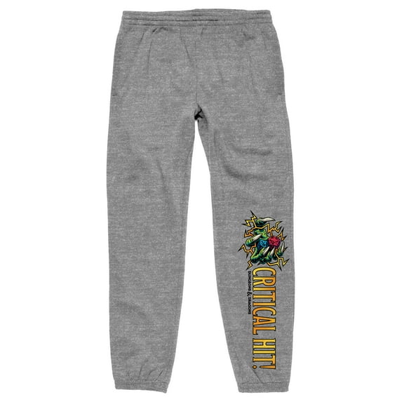 Dungeons & Dragons Monster hand Rolling Dice Men's Athletic Heather Sweatpants-XXL