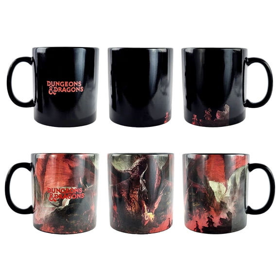 Dungeons & Dragons Mug Heat Activated Scene Changing 15 oz Ceramic Coffee Cup
