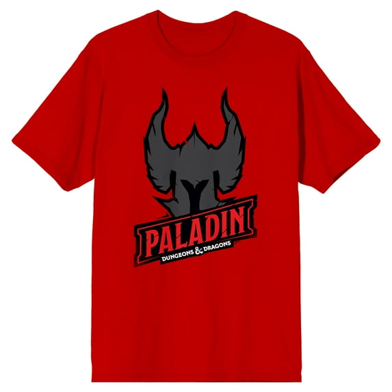 Dungeons & Dragons Paladin Crew Neck Short Sleeve Red Men's T-shirt-3XL