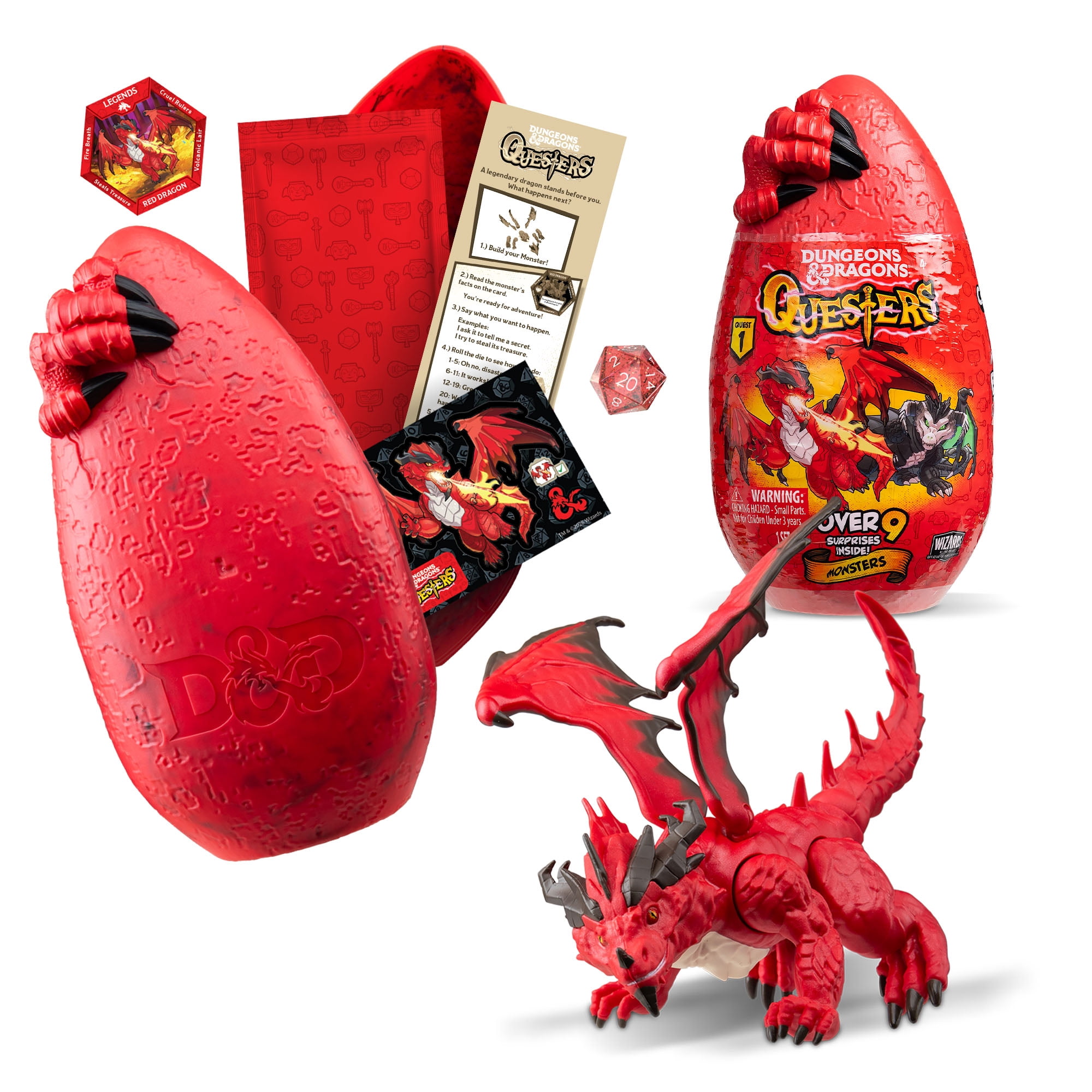 Dungeons & Dragons - Questers - Questers Red Dragon w/ Lava