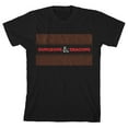 thumbnail image 1 of Dungeons & Dragons Red Logo Boy's Black T-shirt-Large, 1 of 3