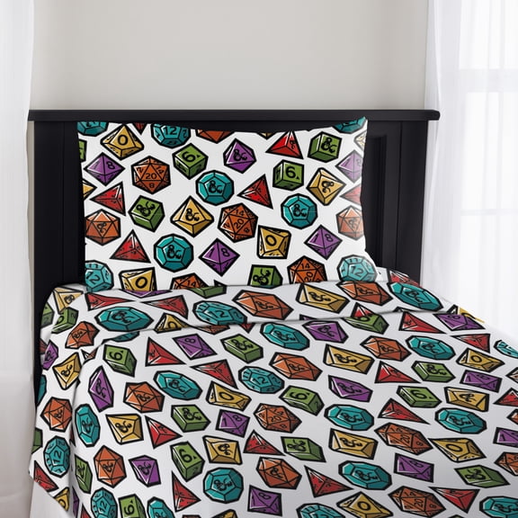 Dungeons & Dragons Roll The Dice Twin Sheet Set