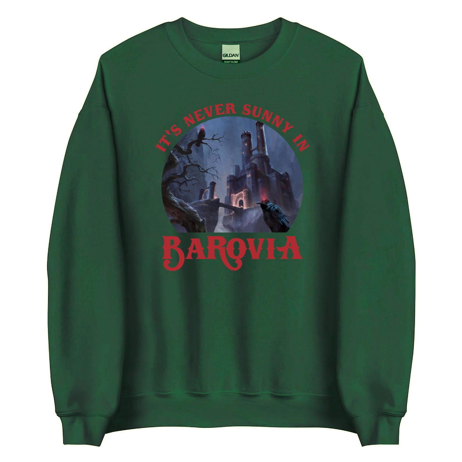 Borsa tote ispirata al gioco Dungeons Game Player Lovers Regalo DND Ravenloft Grave Geek Regalo It's Never Sunny In Barovia Borsa di tela, Borsa Barovia, 35*40cm