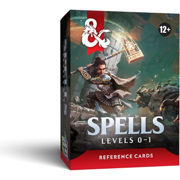 Dungeons & Dragons: Spells: Levels 0-1 Reference Cards