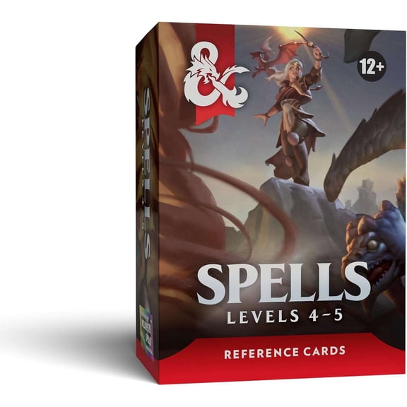 Dungeons & Dragons: Spells: Levels 4-5 Reference Cards
