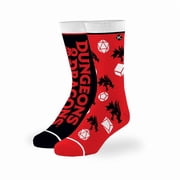Odd Sox   Dungeons & Dragons Split   Big Kids Crew Socks   Fun Novelty Board Game Inspired Design