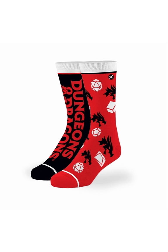 Dungeons & Dragons Split Big Kids Crew Socks