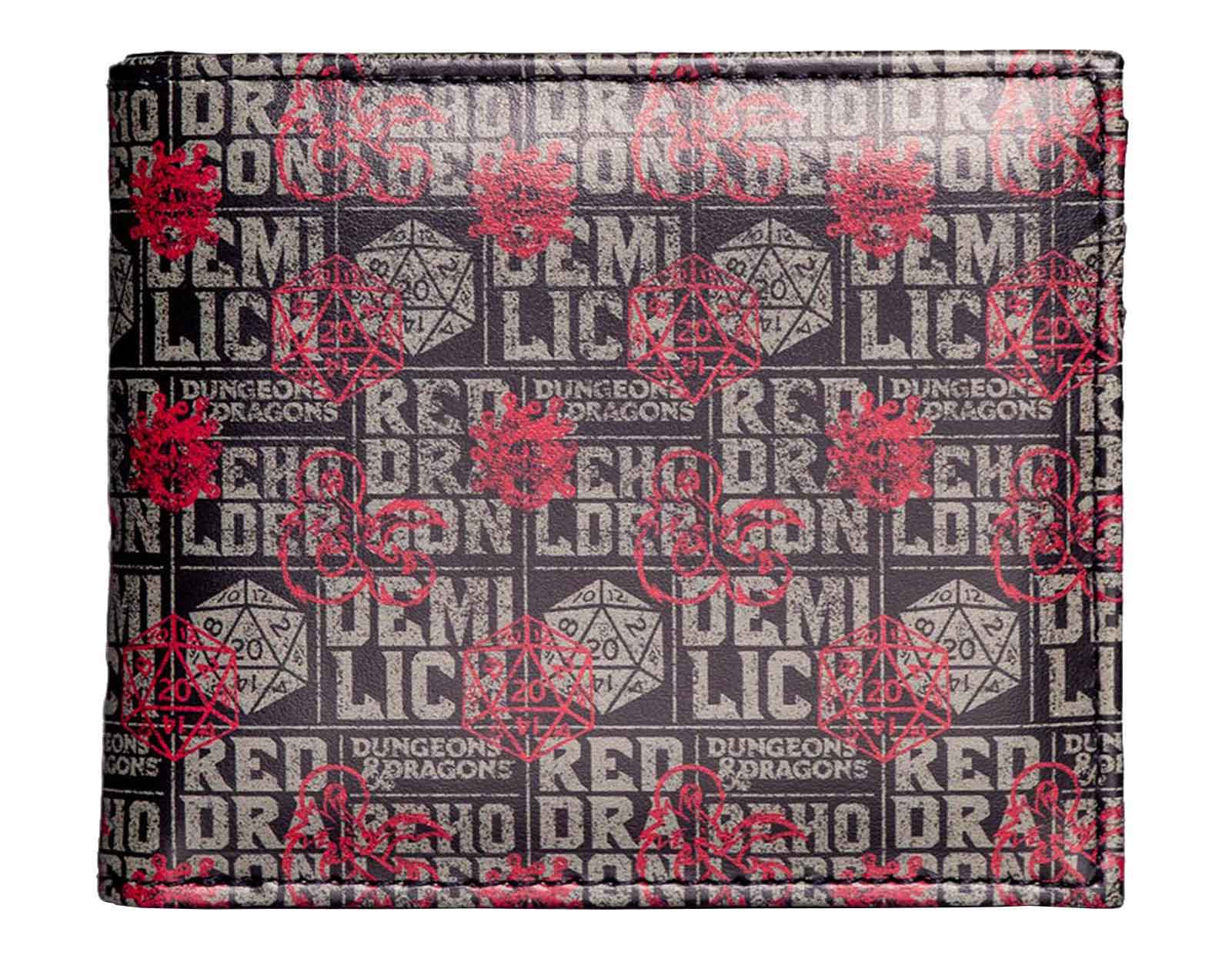 Dungeons & Dragons Wallet embossed D&D logo new Official Black Bifold ...