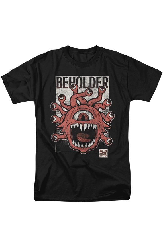 Dungeons & Dragons Vintage Beholder Unisex Adult T Shirt (X-Large) Black