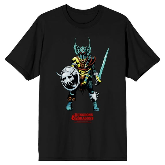 Dungeons & Dragons Warduke Men's Black Graphic Tee-Medium