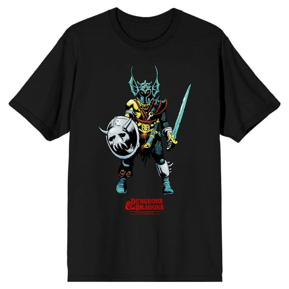 Dungeons & Dragons Warduke Men's Black Graphic Tee-Medium