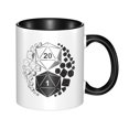 thumbnail image 1 of Dungeons Dragons Yin Yang Ceramic Coffee Mug 11 oz Classic Drinking Cups with Handle for Office Home, 1 of 5