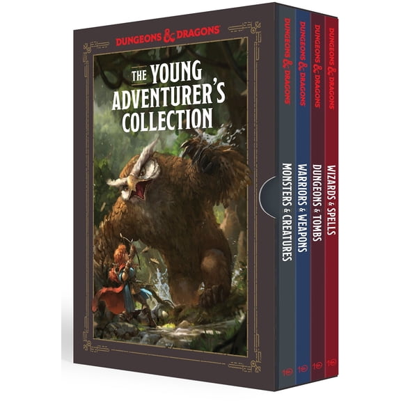 The Young Adventurer's Collection: Monsters & Creatures, Warriors &Weapons, Dungeons & Tombs, and Wizards & Spells 4-Book Boxed Set(Dungeons & Dragons, D&D)