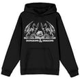 thumbnail image 1 of Dungeons & Dragons and Dice Black Graphic Hoodie- L, 1 of 2