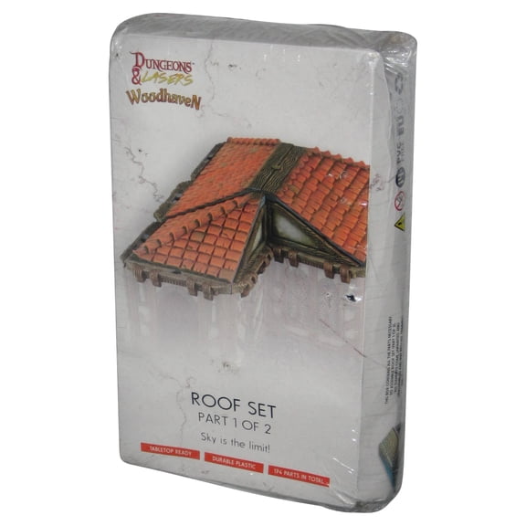 Dungeons & Lasers Woodhaven Roof Set Part 1 of 2 Sky Is The Limit Tabletop Plastic Box Set - (Damaged Box)