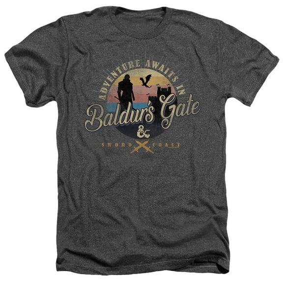 Dungeons and Dragons Adventure Awaits Unisex Adult Heather T Shirt