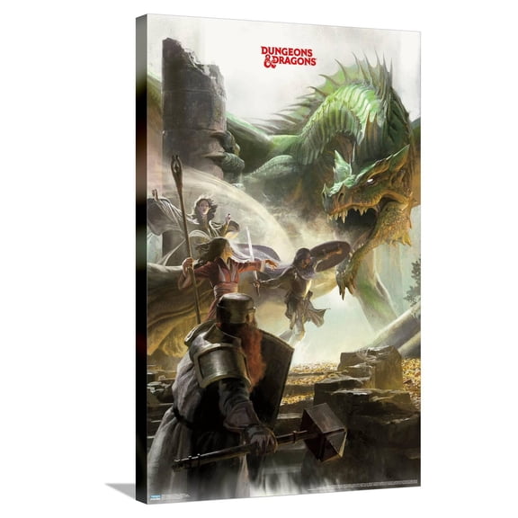 Dungeons and Dragons - Adventure Canvas Wall Poster, 22.375" x 34"