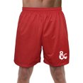 thumbnail image 1 of Dungeons and Dragons Ampersand Mens Lined Mesh Shorts, Red, Large, 1 of 6